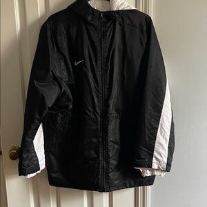 Nike Men's Black and White Windbreaker